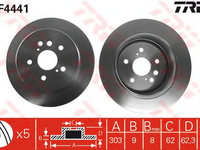 Disc frana TOYOTA RAV 4 IV (ZSA4_, ALA4_) - OEM - TRW: DF4441 - Cod intern: W02225060 - LIVRARE DIN STOC in 24 ore!!!