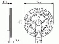 Disc frana TOYOTA URBAN CRUISER NSP1 NLP1 ZSP1 NCP11 BOSCH 0986479767