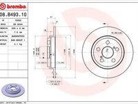 Disc frana TOYOTA URBAN CRUISER NSP1 NLP1 ZSP1 NCP11 BREMBO 08B49310