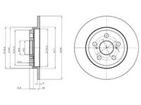 Disc frana TOYOTA URBAN CRUISER NSP1 NLP1 ZSP1 NCP11 DELPHI BG4272