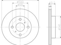 Disc frana TOYOTA VITZ (SCP1_, NLP1_, NCP1_), TOYOTA PLATZ (NCP1_), TOYOTA ECHO limuzina - MINTEX MDC1392