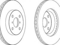 Disc frana TOYOTA YARIS NHP13 NSP13 NCP13 KSP13 NLP13 FERODO DDF1587