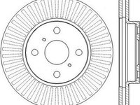 Disc frana TOYOTA YARIS NHP13 NSP13 NCP13 KSP13 NLP13 JURID 562455J