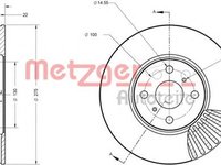 Disc frana TOYOTA YARIS NHP13 NSP13 NCP13 KSP13 NLP13 METZGER 6110496