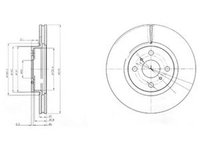 Disc frana TOYOTA YARIS SCP9 NSP9 KSP9 NCP9 ZSP9 DELPHI BG4054