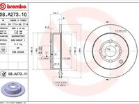 Disc frana TOYOTA YARIS VERSO NLP2 NCP2 BREMBO 08A27310