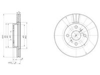 Disc frana TOYOTA YARIS VERSO NLP2 NCP2 DELPHI BG3520