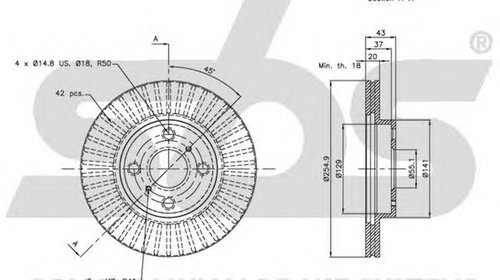 Disc frana TOYOTA YARIS VERSO NLP2 NCP2 sbs 1