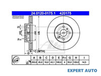 Disc frana Toyota YARIS/VITZ (SCP1_, NLP1_, NCP1_) 1999-2005 #2 09854510