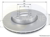 Disc frana TOYOTA YARIS/VITZ (SCP9_, NSP9_, KSP9_, NCP9_, ZSP9_) (2005 - 2016) COMLINE ADC01133V