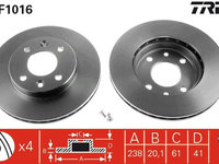 Disc frana TRW DF1016