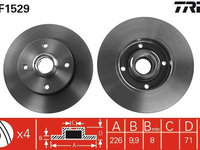 Disc frana TRW DF1529