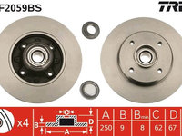 Disc frana TRW DF2059BS