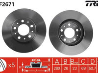 Disc frana TRW DF2671