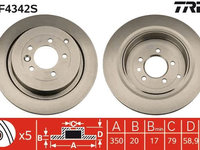 Disc frana TRW DF4342S