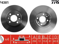 Disc frana TRW DF4381