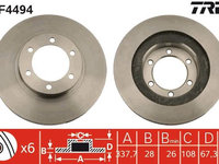 Disc frana TRW DF4494