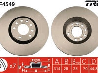 Disc frana TRW DF4549