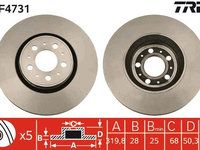 Disc frana TRW DF4731