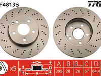 Disc frana TRW DF4813S