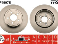 Disc frana TRW DF4907S