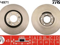 Disc frana TRW DF4971