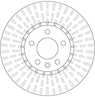 Disc frana TRW DF6499S pentru VW TRANSPORTER T5 bus (7HB, 7HJ, 7EB, 7EJ) 2003-2015