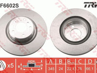 Disc frana TRW DF6602S