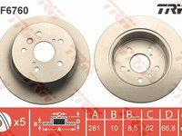 Disc frana TRW DF6760