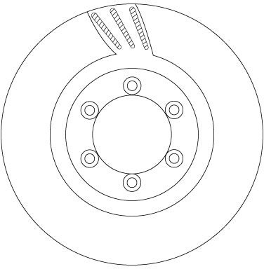Disc frana TRW DF6881 pentru SSANGYONG REXTON / RE