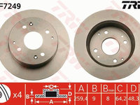 Disc frana TRW DF7249