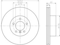 Disc frana ventilat punte fata (high carbon) BMW 7 (E65, E66, E67) (An fabricatie 11.2001 - 12.2009, 204 - 306 CP, Diesel, Benzina) - OEM - MAXGEAR: 19-2525 - LIVRARE DIN STOC in 24 ore!!!