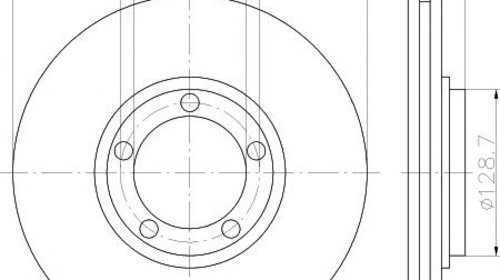 Disc frana ventilat punte fata (high carbon) 