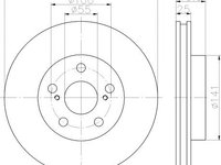 Disc frana ventilat punte fata LEXUS CT (ZWA10_) (An fabricatie 12.2010 - ..., 99 - 136 CP, Benzina/Electro) - OEM - MEYLE ORIGINAL GERMANY: 30-155210109|30-15 521 0109 - LIVRARE DIN STOC in 24 ore!!!