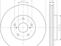 Disc frana ventilat punte fata LEXUS IS II Saloon (XE20) (An fabricatie 08.2005 - 04.2013, 150 - 318 CP, Diesel, Benzina) - Cod intern: W20140973 - LIVRARE DIN STOC in 24 ore!!!