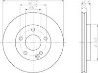 Disc frana ventilat punte fata MERCEDES-BENZ A-Class (W168) (An fabricatie 07.1997 - 08.2004, 82 - 125 CP, Diesel, Benzina) - Cod intern: W20140338 - LIVRARE DIN STOC in 24 ore!!!