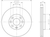 Disc frana ventilat punte fata OPEL Astra F Classic Limuzina (T92) (An fabricatie 01.1998 - 08.2002, 60 - 101 CP, Benzina) - Cod intern: W20140290 - LIVRARE DIN STOC in 24 ore!!!