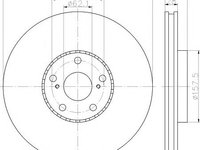 Disc frana ventilat punte fata TOYOTA Sienna III (XL30) (An fabricatie 01.2010 - ..., 190 - 269 CP, Benzina) - OEM - MAXGEAR: 19-3565 - LIVRARE DIN STOC in 24 ore!!!