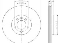 Disc frana ventilat punte fata VW Golf Van IV Variant (1J5) (An fabricatie 05.1999 - 06.2006, 68 - 116 CP, Diesel, Benzina) - OEM - MEYLE ORIGINAL GERMANY: 1155211027|115 521 1027 - LIVRARE DIN STOC in 24 ore!!!