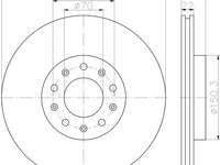 Disc frana ventilat punte spate ALFA ROMEO Giulia Saloon (952) (An fabricatie 10.2015 - ..., 136 - 200 CP, Diesel, Benzina) - OEM - MAXGEAR: 19-2484 - LIVRARE DIN STOC in 24 ore!!!