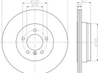 Disc frana ventilat punte spate BMW 7 (E65, E66, E67) (An fabricatie 11.2001 - 12.2009, 204 - 306 CP, Diesel, Benzina) - Cod intern: W20141119 - LIVRARE DIN STOC in 24 ore!!!