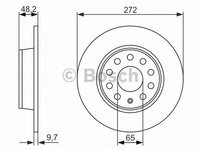 Disc frana VOLKSWAGEN AMAROK (2H_, S1B) - Cod intern: W20270181 - LIVRARE DIN STOC in 24 ore!!!