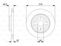 Disc frana Volkswagen AUDI A3 (8P1) 2003-2012 #2 0986479303