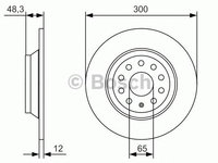 Disc frana VOLKSWAGEN EOS (1F7, 1F8) - Cod intern: W20270074 - LIVRARE DIN STOC in 24 ore!!!