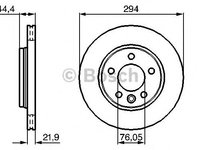 Disc frana VOLKSWAGEN LUPO (6X1, 6E1) - OEM - BOSCH: 0986479097|0 986 479 097 - Cod intern: W02652538 - LIVRARE DIN STOC in 24 ore!!!