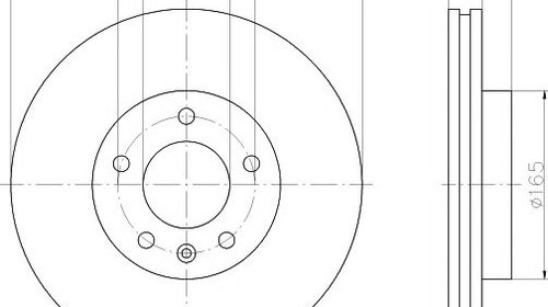 Disc frana VOLKSWAGEN LUPO (6X1, 6E1) - OEM -