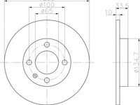 Disc frana VOLKSWAGEN POLO (9N_) - OEM - QUARO: QD3237 - Cod intern: W02605615 - LIVRARE DIN STOC in 24 ore!!!