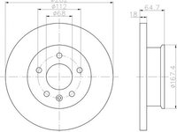 Disc frana VOLKSWAGEN TOURAN (1T3) - OEM - MEYLE ORIGINAL GERMANY: 1155211033|115 521 1033 - W02176297 - LIVRARE DIN STOC in 24 ore!!!