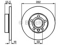 Disc frana VOLKSWAGEN TRANSPORTER/CARAVELLE Mk IV bus (70XB, 70XC, 7DB, 7DW) - OEM - BOSCH: 0986479B54|0 986 479 B54 - W02198094 - LIVRARE DIN STOC in 24 ore!!!