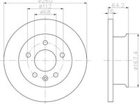 Disc frana VOLKSWAGEN TRANSPORTER Mk IV platou/sasiu (70XD) - OEM - MEYLE ORIGINAL GERMANY: 1155211015|115 521 1015 - W02318277 - LIVRARE DIN STOC in 24 ore!!!